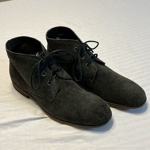 John Varvatos Olive Suede Boot 11.5